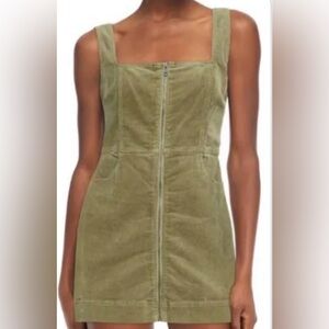 Alice + Olivia Olive Green Mini Dress